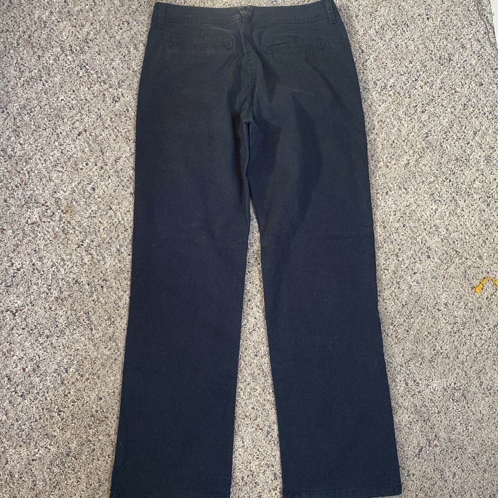 Gloria Vanderbilt Women’s Black Straight Leg Midrise Pants Sz 10 - Picture 4 of 7
